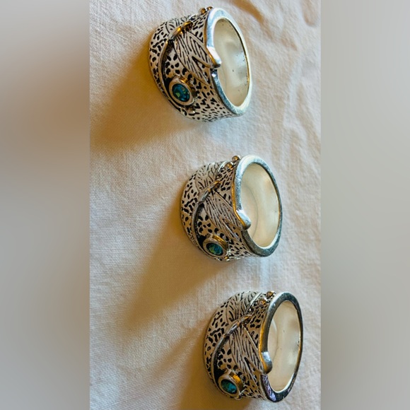 New Rings- Wide Dragonfly Silver/Tungsten, 3 Available Sz’s- 5, 6, 7 💎 Gemstone - Picture 15 of 16